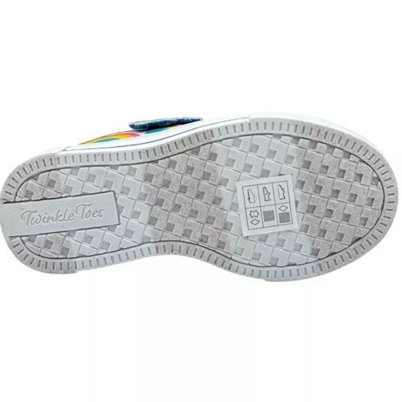 Skechers Little Girls Twinkle Toes Slip-on Sneaker Size 11.5 Unicorn-Cloud Print - Picture 12 of 13